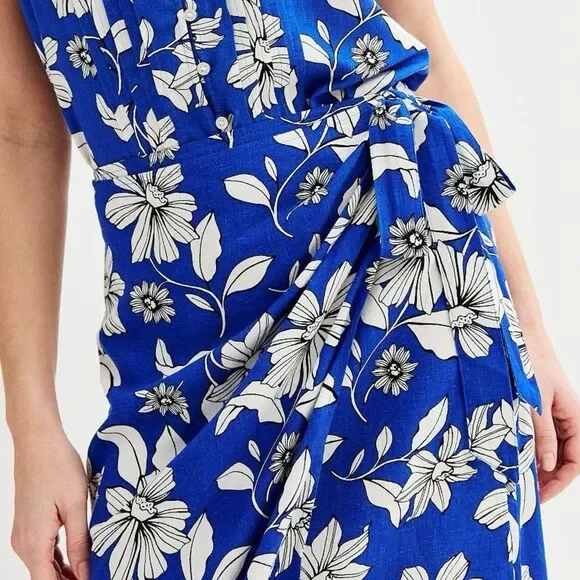 Sonoma Blue Floral Midi Skirt XL - Picture 3 of 13
